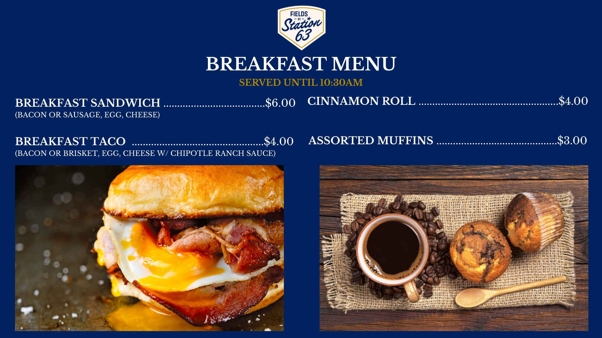 Breakfast Menu